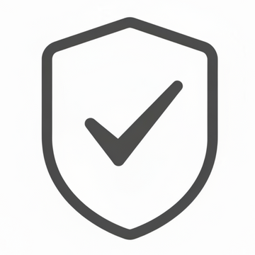 shield-check (outline/rounded) Simply and minimalist